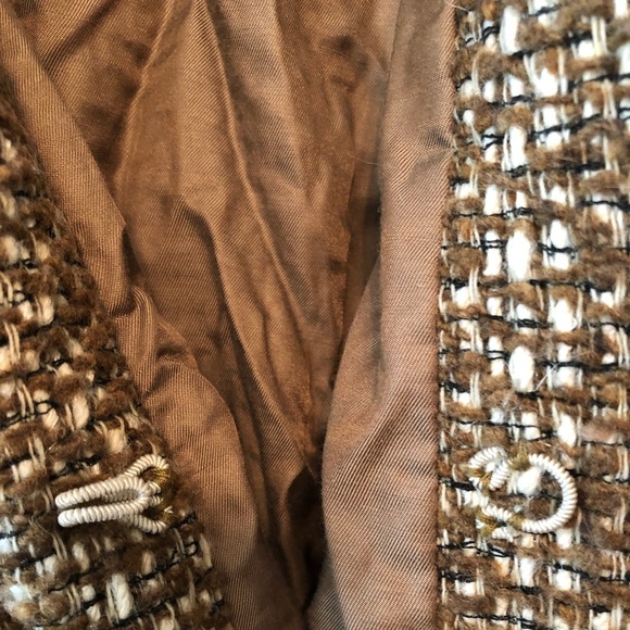 NWOT New OPENING CEREMONY brown tweed jacket  M - Picture 5 of 6